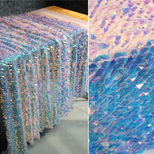 GLace 1Y/Lot Symphony laser glitter mesh sequins fabric for wedding dress decoration cloth accessories TX1314