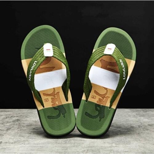 2021 Summer Fashion Mens Slippers, Comfortable Casual Beach Shoes, Street Trend Flip-flops Outdoor Casual Mens Shoes New