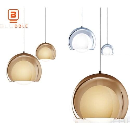 BLUBBLE Modern Spherical Pendant Lights Acrylic AC 90-260V Pendant Lamp LED Bulbs Living Room Bedroom Originality Hanglamp