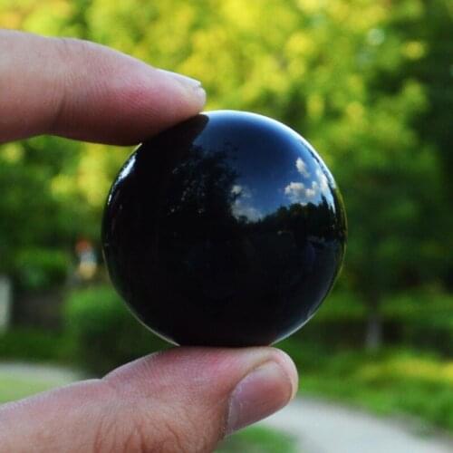 Modern 50mm Round Black Translucent white Juggling Ball Crystal Ball Decoration Crafts Home Office Desktop Decoration Craft