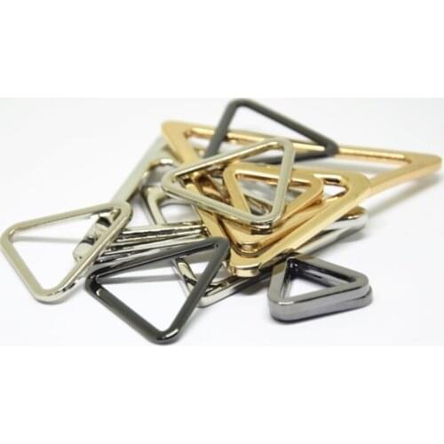 Alloy Buckle Metal Triangles Adjustable Ring For Bag Trousers Webbing Ribbon Strap DIY Accessories 50PCS