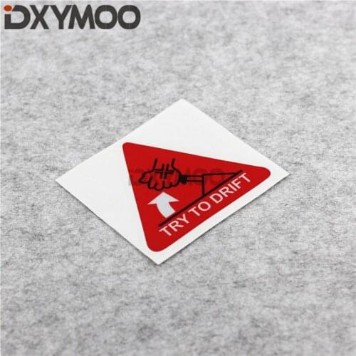 Car Styling Handbrake Drift TRY TO DRIFT Car Sticker Modified Motorcycle Helmet Warning Drift Sticker Decals 3161