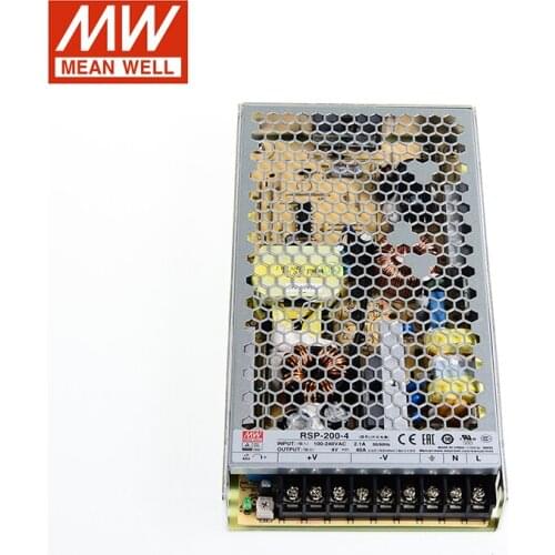 MEAN WELL RSP-200-4 Switching Power Supply 110V/220V AC to 4V DC 40A 160W Meanwell Transformer with active PFC function