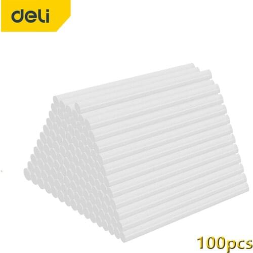 DELI 50/100pcs Hot Melt Glue Stick for Heat Pistol Glue 7mm/11mm High Viscosity Glue Glue Stick Repair Tool Kit DIY Hand Tool