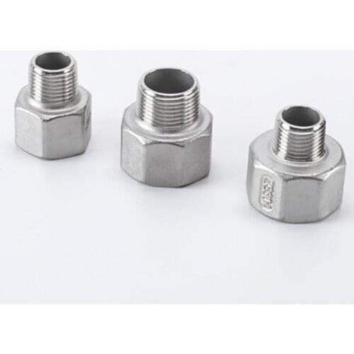 3 / 4"to1-1 / 2"BSPT female to male bushings 304 stainless steel pipe fittings