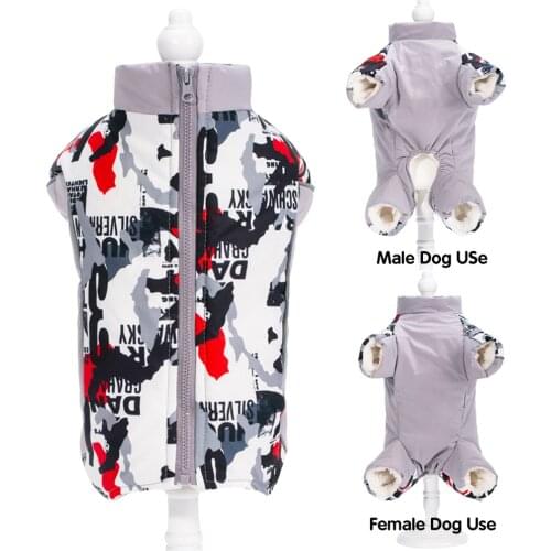 Winter Clothes for Dogs Puffy Waterproof Snow Dog Clothing Warm Dog Clothes for Small Dogs Chihuahua Yorkie Reflective Dog Wear