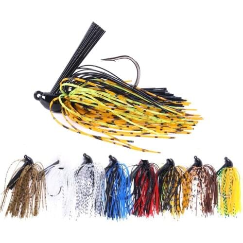 1pcs Spinnerbait 6.5CM/10G bait Bass Fish Metal Bait Sequin Beard Pike Fishing Tackle Jigs Spinner Fishing Lure with hook