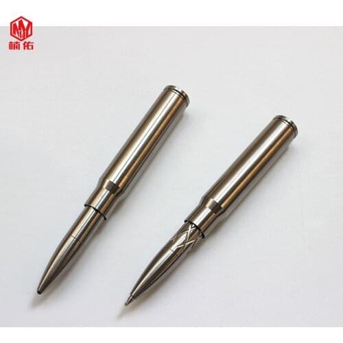 1PC TC4 Titanium Bullet Pen EDC Broken Window Multi-tool Multifunction Tactical Self-defense Metal Pen Defense Signature Pen