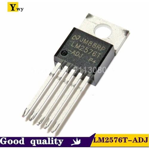 10pcs LM2576T-ADJ LM2576 LM2576T TO-220-5 Voltage Regulators - Switching Regulators 3A STEP-DOWN VLTG REG