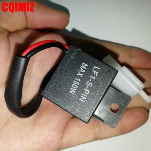 12A 2Pin Electronic LED Flasher Relay For Honda Kawasaki Suzuki Yamaha Motorcycle Motorbike Turn Signal Bulb Hyper Flash