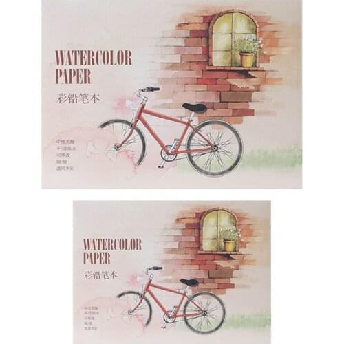 12 Sheet A5/A6 Watercolor Sketchbook Paper for Drawing Painting Color Pencil Book School Art Supplies