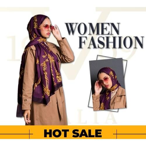 2020 Hot Sale Women 90x200 cm Damson Pavia Shawl Silky Scarf Muslim Hijab Wrap Female Neck Warm Headband Face Mask Lady