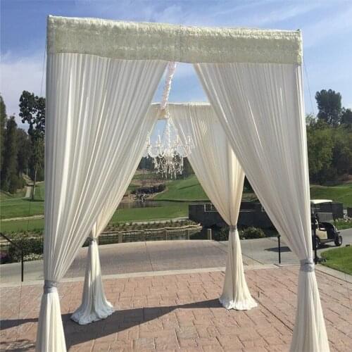 3x3M Square Pavilion Wedding Background Frame Props Event & Party Decoration Backdrop Stand Arch Telescopic Pole Yarn Truss