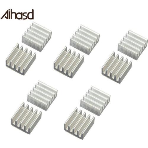 5PCS Stepper Driver A4988 Heatsink Aluminum Silver Heat Sink For 3D Printer
