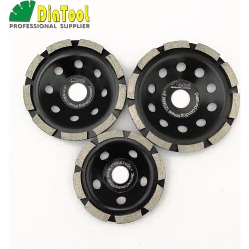 DIATOOL Diamond Grinding Disc #30/40 Coarse Fast Working Single Row Cup Wheel For Abrasive Material