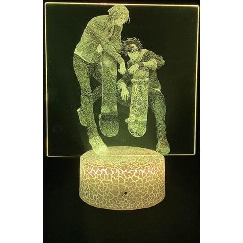 Hot Anime SK8 the infinity Figure Photo Style 3D Visual Lamp Manga Friends Cool Birthday Gift Novelty Home Decoration Atmosphere