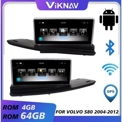 Car multimedia player for volvo S80 2004-2008 2009 2010 2011 2012 RHD LHD android auto radio car audio video player