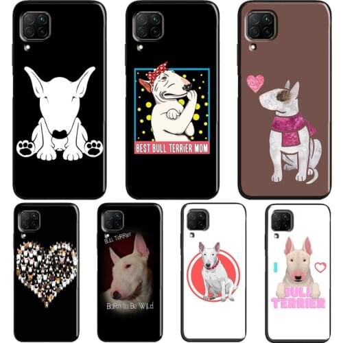 Bull Terrier Dog Puppies Case For Huawei P30 Lite P20 P40 Pro Mate 20 P Smart 2021 2019 Nova 5T Honor 9X 8X 10i 8A