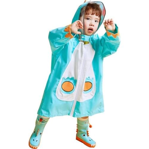 Kids Yellow Rainwear Poncho Wet Weather Gear Fashion Toddler Rain Coat Impermeable Reusable Rain Poncho Kids Jacket with Hood
