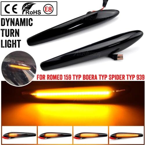 For Alfa Romeo 159 typ 939 2005-2012 Brera typ 939 2005-2012 Blinker Light Car Dynamic Side Marker Signal Light