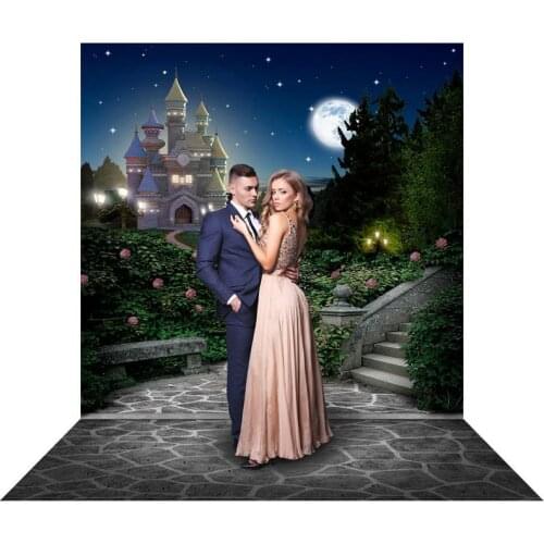 Magic Castle Background for Photography Cinderella Full Moon Party Backdrop Princess Party Photography Backdrop For Photo Studio