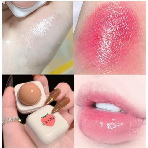 Fruity Lip Gloss Red Lips Mirror Moisturizing Lip Gloss Glitter Liquid Lipstick Lip Oil Lip Tint Care Makeup Cosmetic Beauty