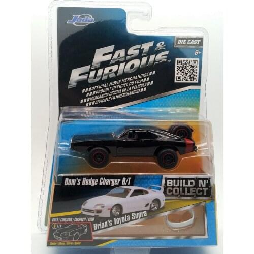 Ja da 1:64 Doms Dodge Charger R/T alloy toy car toys for children diecast model car Birthday gift