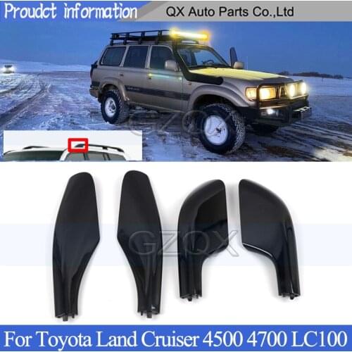 CAPQX 1 pcs Roof Luggage rack guard cover For Toyota Land Cruiser 4500 4700 LC100 Luggage rack cover