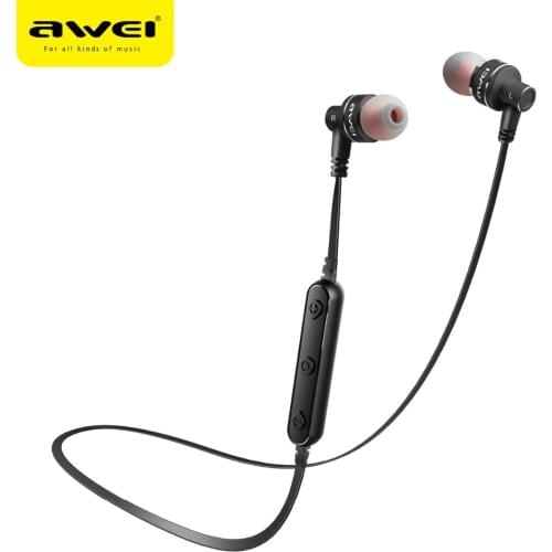 AWEI B990BL Magnetic Wireless Headset Bass stereo Bluetooth Earphone Sports with microphone Handfree Wireless Earphone Earbuds