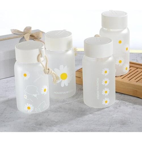 Daisy Glass Frosted Simple Fresh Student Cup Creative Personality Trend Forest Students Cup