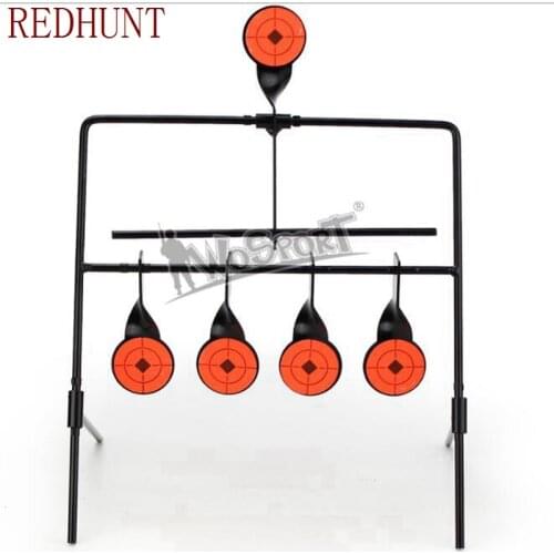 Target for Airgun Lead Pellet Gun Air Rifle Airsoft Paintball 5 Targets Automatic Reset Rotating Shooting Target