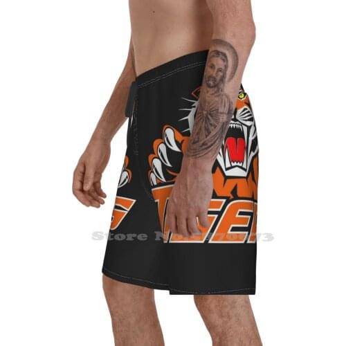 Vinson Tigers Football MenS Sports Beach Swimming Shorts Tiger Tigers Animal Animals Cute Football Clemson Ocean Shark