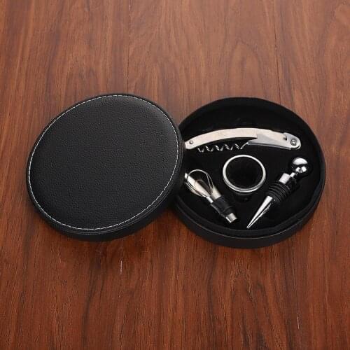 Wine Corkscrew Set sanding knife corkscrew pourer wine stopper wine ring stainless Suitable Bar kitchen party wedding Gift box