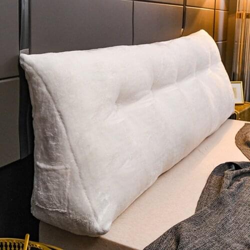 New Luxury Simple Plush Bedroom Bed Cushion Double Sofa Multifunction Tatami Soft Bag Large Pillow Backrest Triangular Removable