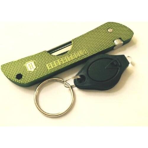 New Folding Knife Locksmith Tool 6 in 1 Pocket Locksmith Set Green Color With Light