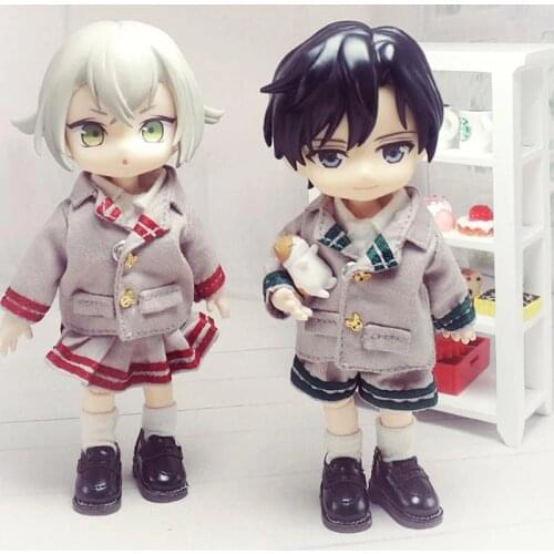 HOUZIWA OB11 Doll Clothes Doll Uniforms Set 1/12 Bjd Doll Clothes For Dolls OB11