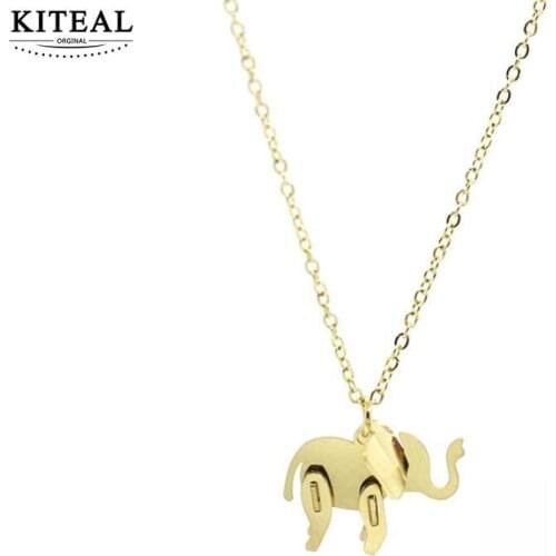 KITEAL couple gift 18KGP Gold Filled Gentlewoman necklaces pendants elephant collar Fashion Popular Luxury Jewelry