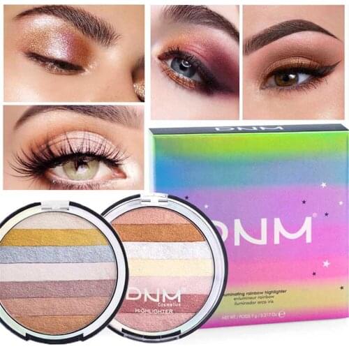 Eyeshadow Palette Rainbow Highlighter Contour Makeup Palette Face Brighten Shimmer Bronzer Palette Makeup Eyeshadow Pallete