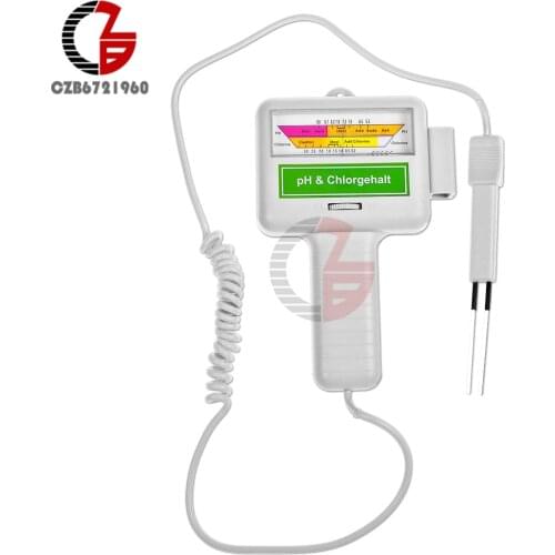 PC-101 PH CL2 Chlorine Tester Portable PH Water Quality Tester Meter Home Swimming Pool Spa Aquarium Pond Monitor Detector Test
