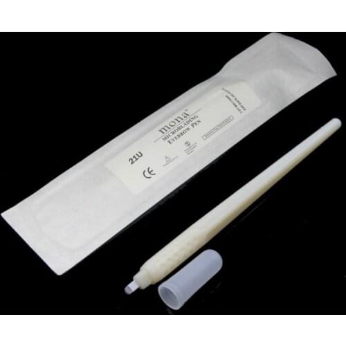 Disposable Microblading 7-18 Pin Eyebrow Tattoo Permanent Makeup Hand Pen With Needles U Shape Blades Needles