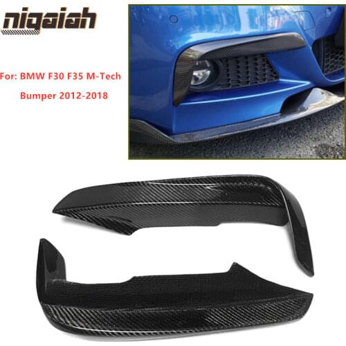 F30 Carbon Fiber Front Bumper Splitter MAD Style for BMW F30 F35 320 328 M-Tech Bumper 2012-2018 Front Splitters Aprons Side Lip