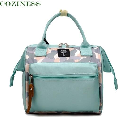 COZINESS Small Size Mommy Bag Shoulder Diagonal Bags Backpack Multifunctional Fashion Infant Bag Portable Mom Outing Diaper Bag