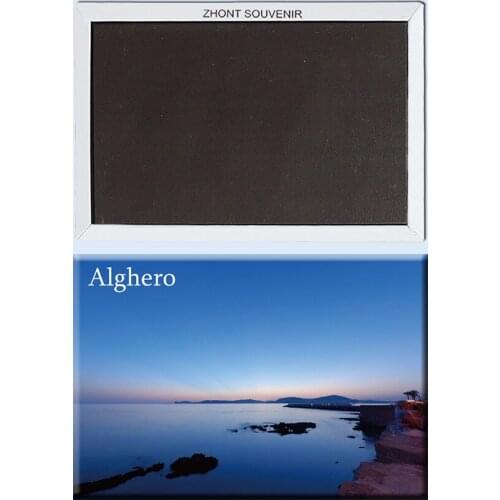 Off the coast of beautiful scenery Italy Alghero 22954 Magnetic refrigerator Travel souvenirs