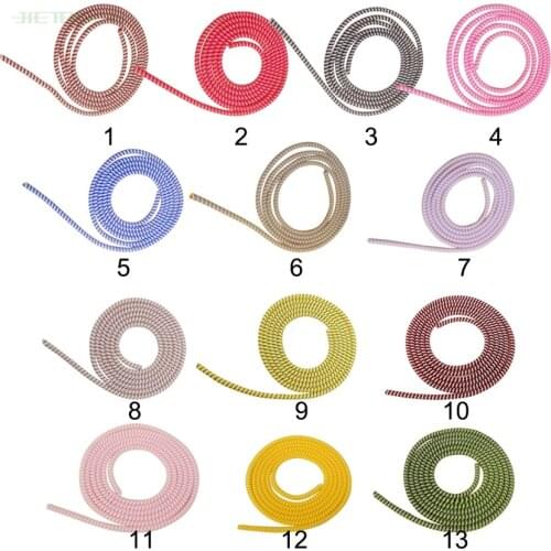 1.4M Multipurpose Colors Wire Cord Rope Protection USB Cable Winder Data Line Protector Cover Suit Spring Sleeve twine 500pcs