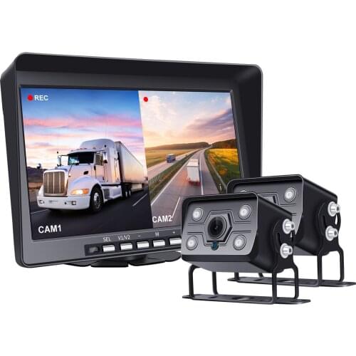 10.1 inch AHD car monitor, rear view 1080P night vision reversing camera, DVR video recorder
