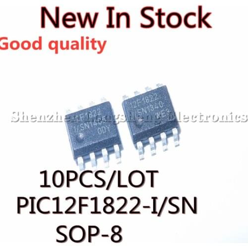 10PCS/LOT PIC12F1822-I/SN PIC12F1822 SOP-8 8-Bit Microcontroller