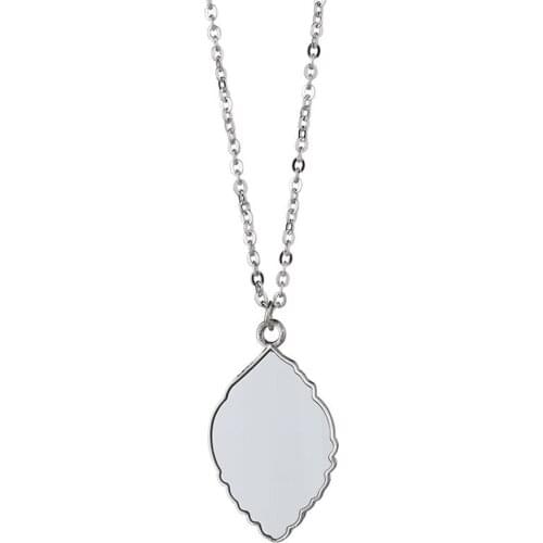 10pcs/lot sublimation blank necklaces pendants O word flat chain couple pendant hot tranfer printing consumable