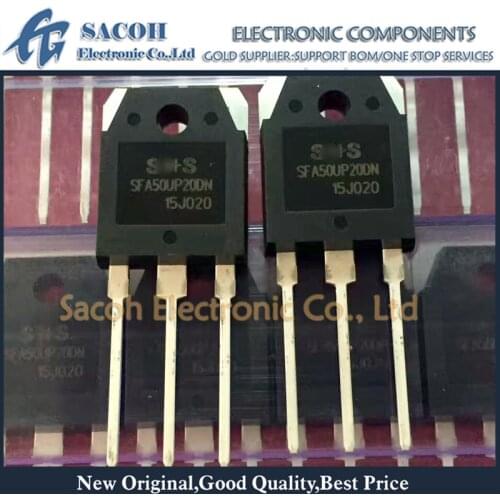 10Pcs SFA50UP20DN 50UP20DN or 50UP20 TO-3P 50A 200V Fast Recovery Rectifier Diode