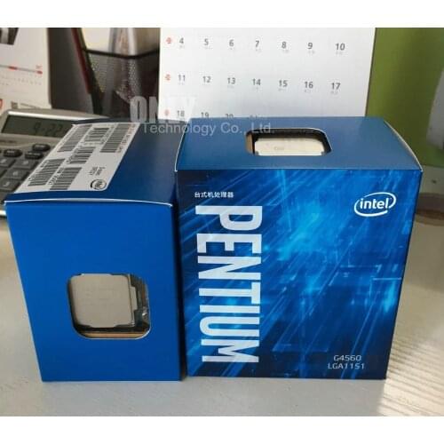 100% new and original Intel Pentium Processor G4560 LGA1151 3.5GHz / 3MB 14nm Dual-Core 100% working Desktop PC cpu Processor