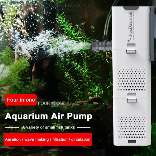 Aquarium Filter Pump Aquarium UV Lamp Built-in Water Purification And Oxygenation Internal Pump Aquarium Air Pump Wave Pump New